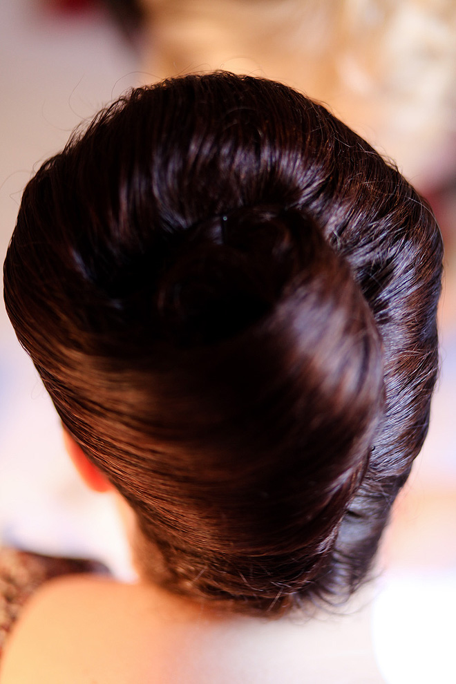 Chignon de mariage sobre