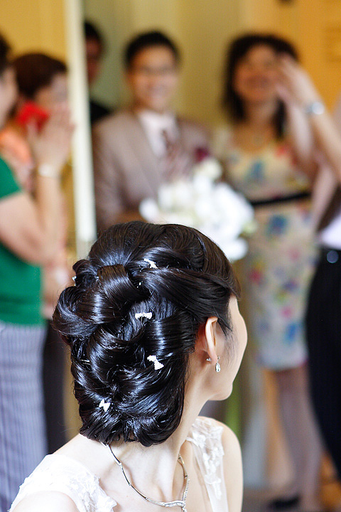 Chignon de mariage sophistiqué